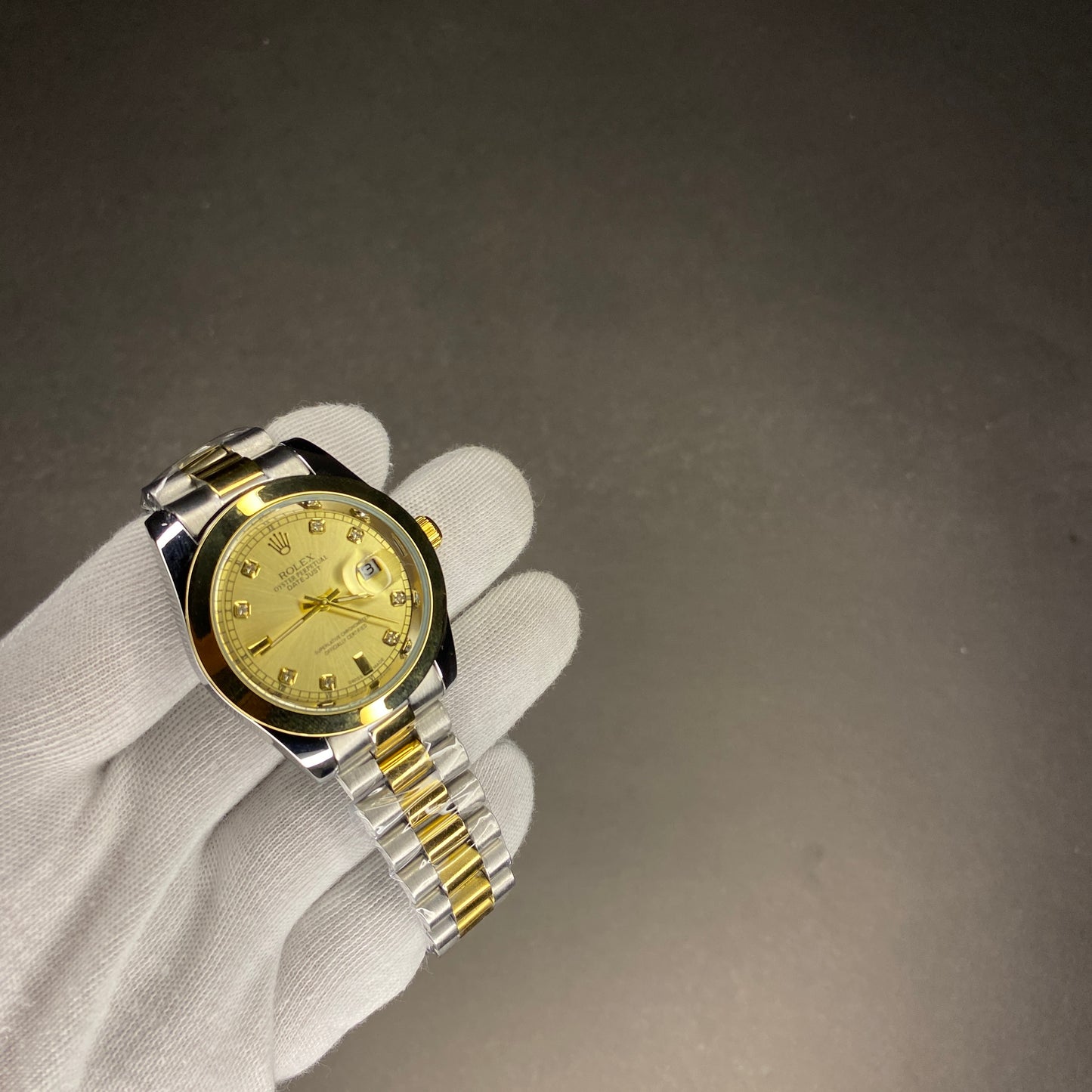 Rolex True Tone With Golden Dial