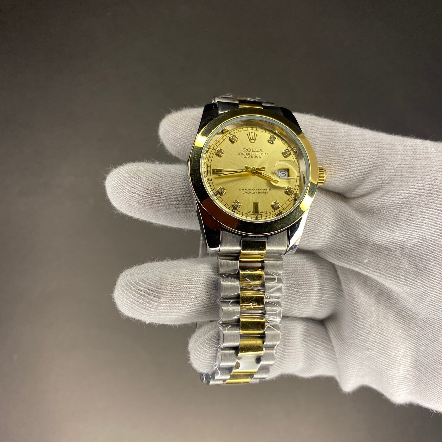 Rolex True Tone With Golden Dial