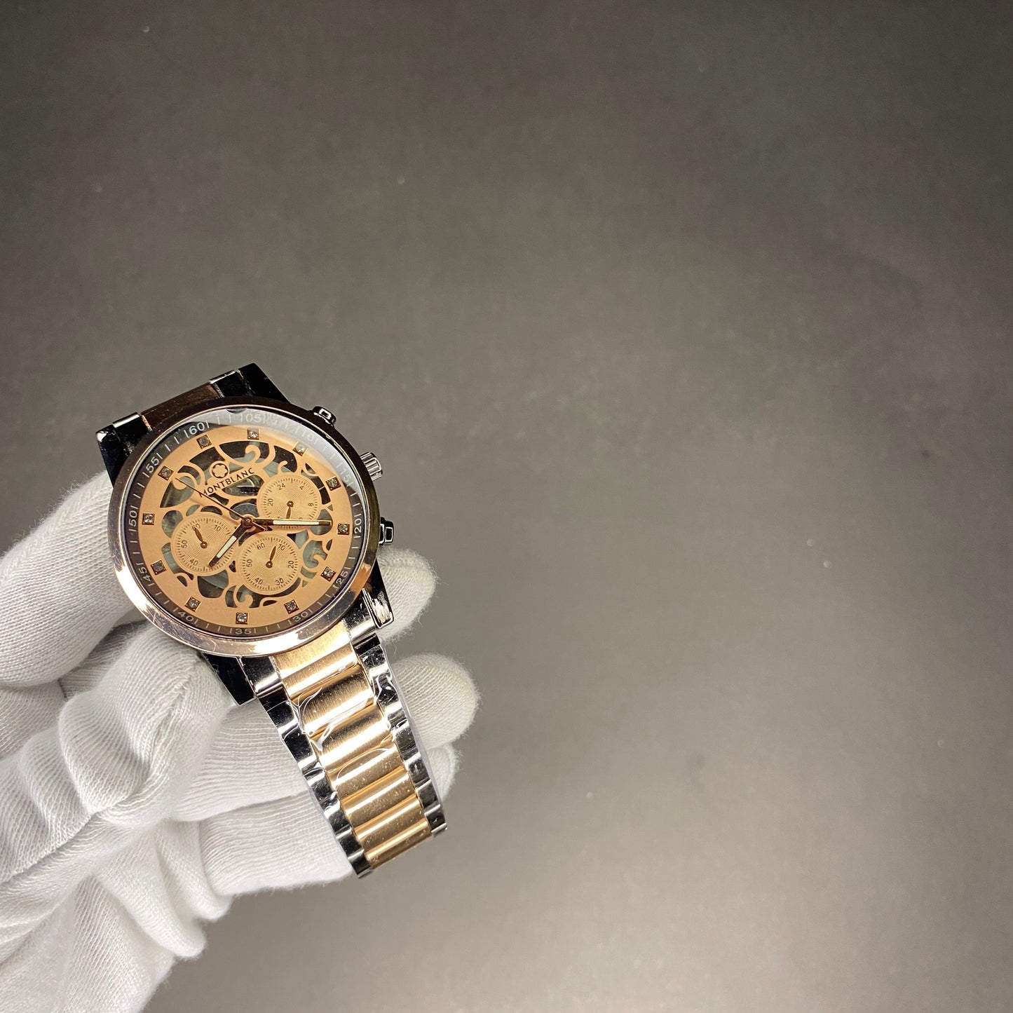 True Tone Montblanc With Golden Dial