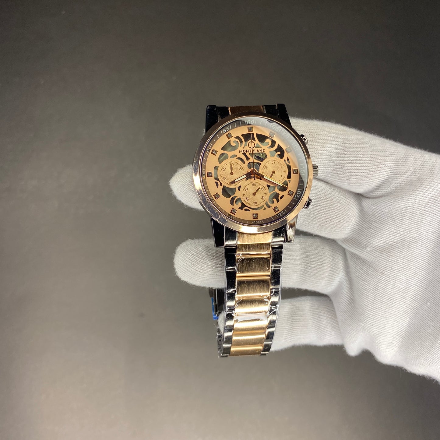 True Tone Montblanc With Golden Dial