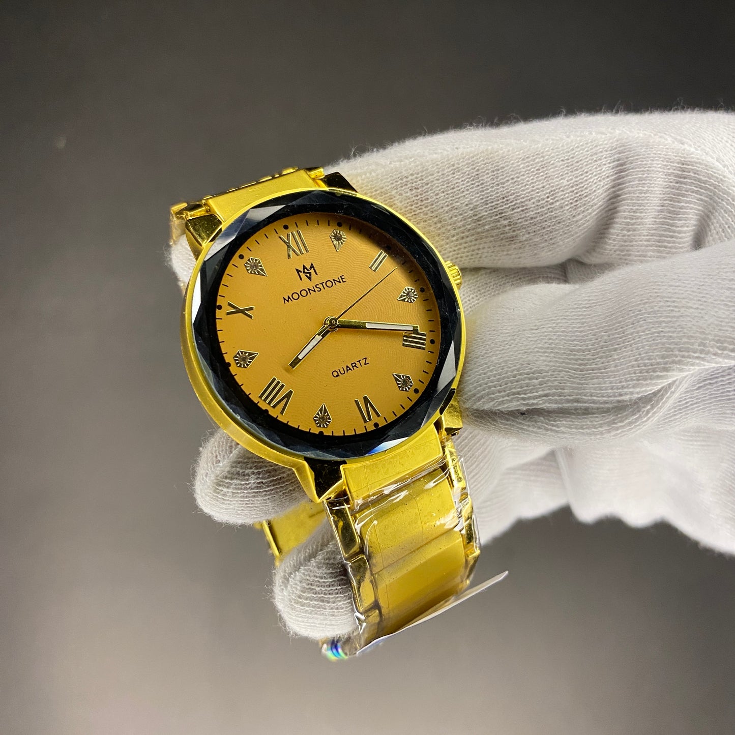 Moonstone Golden Color Crystal Dial
